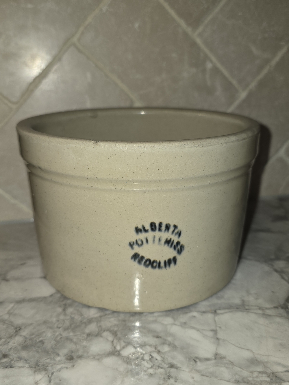 Alberta Potteries Redcliff Antique 3LB Butter Crock